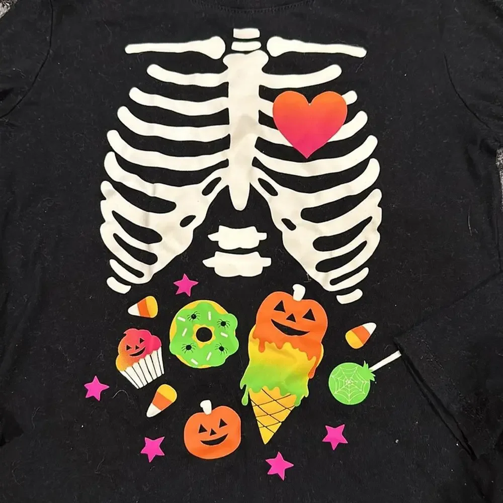 The children’s place skeleton long sleeve shirt size small 5/6